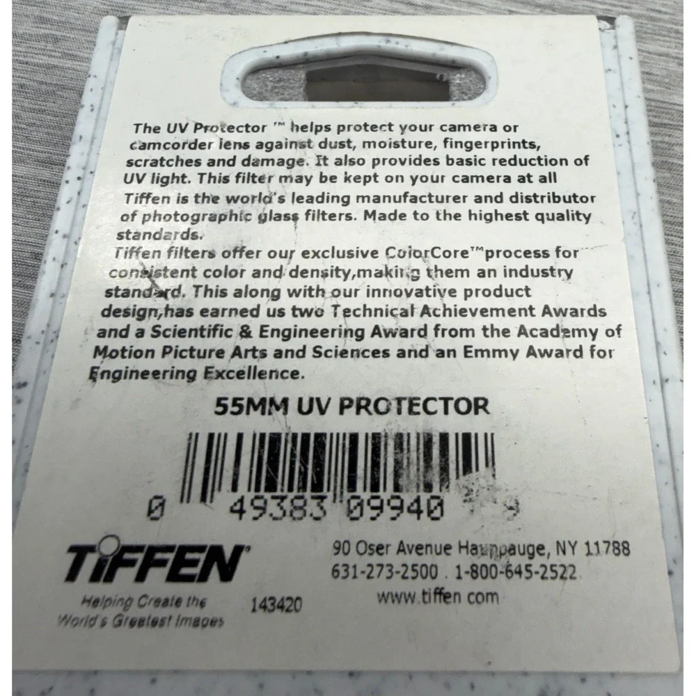 Tiffen Zeikos 55mm Lens Filter Set UV Protector CPL FL-D with Case 4pc Kit